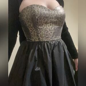 THEIA mahogany midi dress